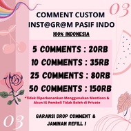 Comment Instagram Indonesia Real Termurah IG
