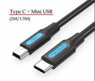 Type C to Mini USB Cable, Type C 轉 Mini USB