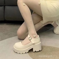 JK shoes2024新款日系百搭女厚底JK制服鞋lolita松糕底小皮鞋百搭粗跟复古