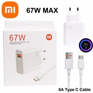 XIAOMI 67Watt TURBO Charging - Charger Cas Xiaomi 12 - Xiaomi 12S - Xiaomi 12 Lite  - Xiaomi 11T ORIGINAL 100% Kabel USB Type C 6A - 67W TURBO Fast Charger 67 Watt Model MDY-12-EH