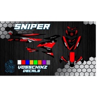 ◰ ✈ ♆ Decals, Sticker, Motorcycle Decals for Yamaha Sniper 150, 041
