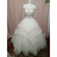 Tube ball gown / wedding gown