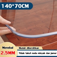 ⭐10 kali ketebalan 2.5MM ⭐Taplak Meja Transparan Bahan Mika Plastik Taplak Meja Makan PVC Transparan