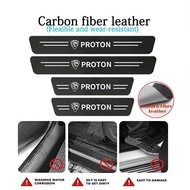 Carbon Fiber [4pc/set] Side Door Step Protector DIY Perodua Alza Axia Aruz myvi Bezza Viva Accessories Aksessori