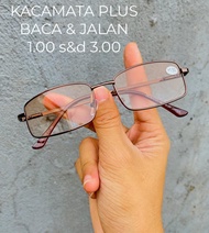ORIGINAL!! KACAMATA BACA DAN JALAN/ KACA MATA BACA PLUS DOUBLE FOKUS BISA BACA DAN BUAT JALAN/ KACAM
