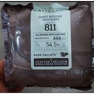 Callebaut 811 Dark Callets 400gr 54.5% Black Chocolate Chips Dark Chocolate
