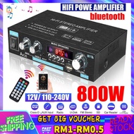 【Malaysia Spot Sale】Sunbuck 3000W Audio Power Amplifier Home Theater Karaoke Amplifier Bluetooth EQ 