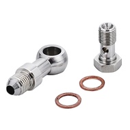 1 Set Turbo Oil Feed Banjo Bolt Kit M10x1.25 to 4AN Turbo Oil Feed for Mitsubishi EVO 1-10 4G63T 4B1