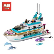 Lepin 01044 girl friends toys Dolphin Cruiser 41015 educational Building Block toys for children gir