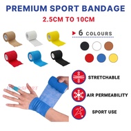 Self adhesive stretch sport bandage pembalut elastic tangan finger bandage tape sport use