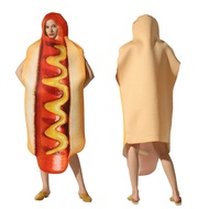 Carnival Party Funny Food Cosplay Halloween Costume For Adult Christmas Family Fancy Dress Hot Dog P