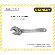 Stanley Adjustable Wrench Spanner (6''/8''/10''/12'') 87-431/87-432/87-433/87-434 (150mm/200mm/250mm