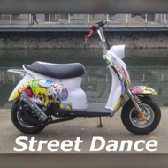Motor Mini Scoopy 50cc 2T LENKA Mini Scoopy - Scooter 2T 50cc Pullstart