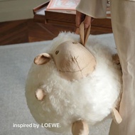 Fat Sheep Ball Sheep Pillow Sleeping Pillow Wool Sofa Girl Plush Birthday Gift Living Room S