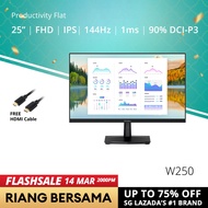 PRISM+ W250 25" 144Hz Productivity Flat Monitor [1920 x 1080][NEW UPGRADE FROM 24]