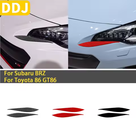 For Subaru BRZ Toyota 86 GT86 2016 2017 2018 2019 2020 Carbon Fiber Car Accessories Headlamp Eyebrow