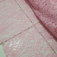 Kain Brokat Brukat Gliter Per Gulungan bahan gamis kebaya mewah ukuran 45m x 1.5m glitter