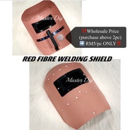 ‼️READY STOCK‼️RED FIBRE WELDING SHIELD / TOPENG MUKA WELDING MERAH / TOPENG WELDER MERAH FIBRE