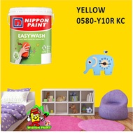 YELLOW 0580-Y10R KC ( 1L ) Nippon Paint Interior Vinilex Easywash Lustrous / EASY WASH / EASY CLEAN