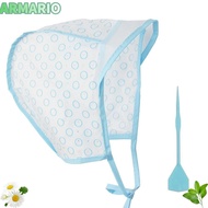 IARMARIOQR Hair Coloring Cap, Reusable Blue Hair Highlighting Cap,  With Plastic Crochet Hook Hair D