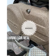 spray tin Cat Menggerutu Gun Metal / Wrinkle Paint Gun Metal