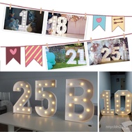 Source Factory Cross-Border Birthday Party KT Board Marquee Light 3D Numbers Letters Frame Hot Selli