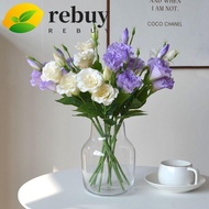 REBUY Artificial Lisianthus Flowers, Real Touch Lifelike Fake Eustoma Flower, Wedding Bouquet Elegan