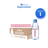 [1 Carton] Evian Natural Mineral Water (24x330ml) (BCRS)