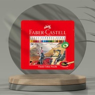 Faber-Castell 油性色鉛筆24色/鐵盒(原廠正貨)
