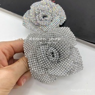 Aluminum Mesh Rhinestone Flowers for Shoes - Luxurious AJ5 Accessory