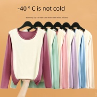 thermal wear woman heattech woman Baju kemeja leher bulat lengan panjang tebal musim luruh dan musim