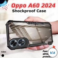 KK Oppo A60 2024 Transprent AirBag Casing For Oppo A60 OppoA60 A 60 60A CPH2631 4G 5G 2024 Bumper Sh