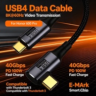 FUDIANDA 100W Fast Charging USB4.0 Thunderbolt 3 4 USB C to Type C Cable 40Gbps 8K@60Hz  PD Type-C C