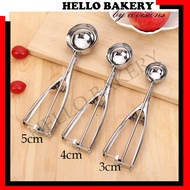 Non Magnetic Stainless Steel Ice Cream Scoop 4cm 5cm 6cm Small Medium Large Mini Scooper Scope Scop 