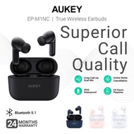 AUKEY EP-M1NC ANC True Wireless Earbuds w Superior Call Quality, Heavy Bass, 24 Hour Playtime & IPX5