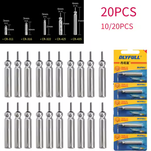 10/20pcs Electronic Night Fishing Float CR311 CR316 CR322 CR425 CR435 Battery Fishing Floats Light L