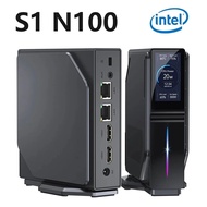 S1 Mini PC Intel Alder Lake N100 Windows 11 HDMI Dual Display Wifi5 BT4.2 DDR4 Dual SSD Dual LanPort Desktop