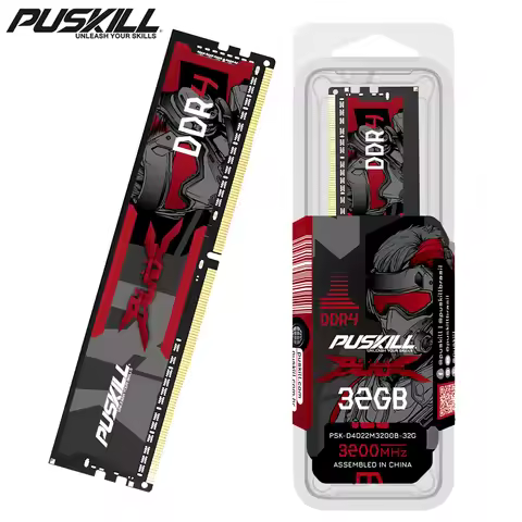 PUSKILL DDR4 Memoria Ram 32GB 16GB 8GB 1.2V 3200mhz 2666mhz UDIMM Desktop Memory