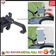 HP J386 ORIGINAL HOLDER 7 IN INCH METAL FULL IRON MOTORCYCLE MIRROR GPS SAFETY HANDLE BRACKET UNIVER