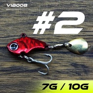 【MR.T】Umpan Spinner Gewang Mini VIB 7g/10g Mini VIB Lures dengan Sequins Umpan Pancing Spinner Vitio