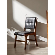 Beishu Simple Hotel European Style Backrest Chen Table Chair Fan Solid Wood Modern Dining Chair Leis
