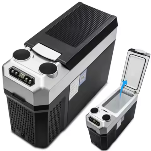 12 Volt Portable Car Refrigerator 19QT with APP Control Compressor Cooler -4F 68F DC 12/24V AC 110V 