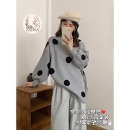 < zanna > 0959 (G) Super Mouth Love Big Little Thick Cashmere Mid-Length Knit Top Women's Long-Sleev