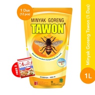 Rose Brand - Bundle Minyak Goreng Tawon 1 Liter (1 DUS) + Gratis (3 PCS) MSG A Satu 50 Gram