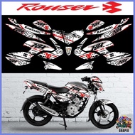 【Fast Ship+COD】 ROUSER Bajaj 135 Full Decals Sticker Set Kawasaki - New Design (Free Stickers)