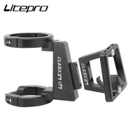 Litepro Folding Bicycle Pig Nose Front Bag Adapter Mount Alloy Modified Pig Nose Front Shelf For Fnhon Dahon K3 plus P8 D8 Bike Fork Rack