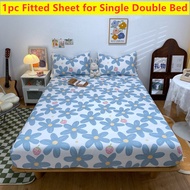 Bed Mattress Fitted sheet King Queen Size sheet All-around Elastic Rubber Band Non-slip Dustproof Bed Sheet or 2pc pillowcase