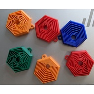 Keychain Hexagon Fidget | EDC Stress Relief Fidget Toy | Anti-Anxiety & Focus Gadget