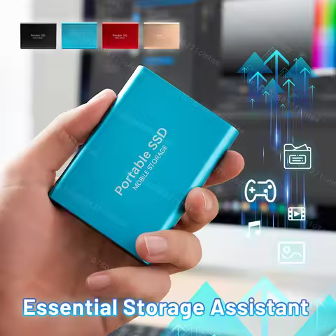 Large Capcity Portable SSD 16TB External Hard Drive 2TB 4TB USB3.1 Hard Disk Type-C High Speed Trans