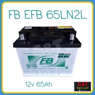 FB EFB 65LN2 แบตเตอรี่รถยนต์ 65Ah รองรับระบบ ISS แบตแห้ง DIN65 ขั้วจม